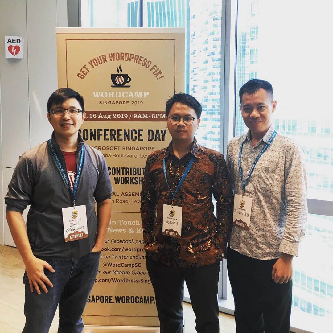 The Kinsta team at WordCamp Singapore